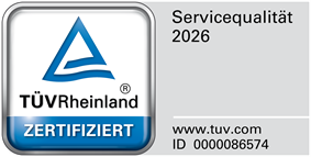 Automobile Am Viadukt ist von TÜV Rheinland zertifiziert Bild mit Zertifikat von TÜV-Rheinland